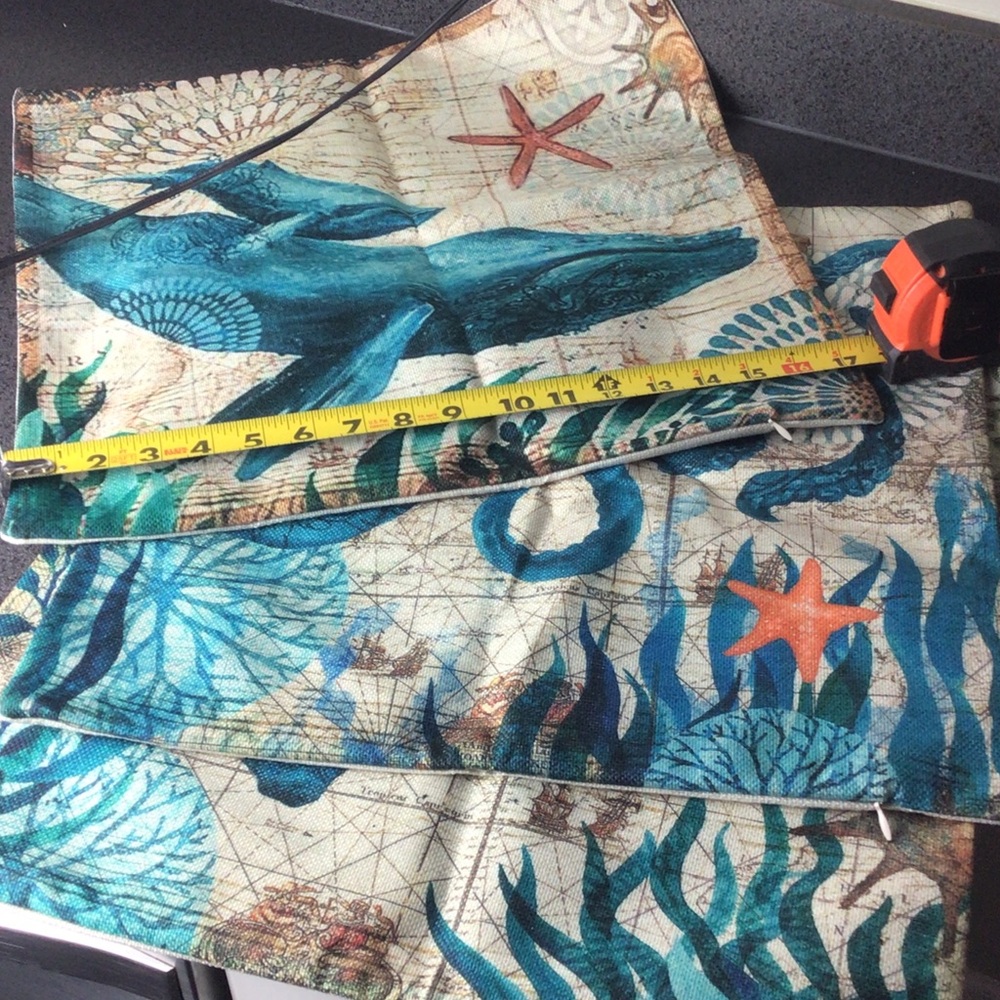 Nautical pillow covers set of 3